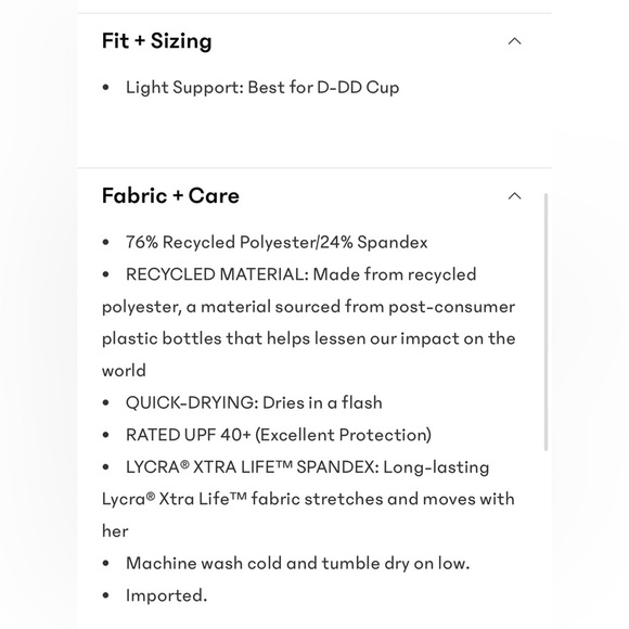 NWT Athleta Seabreeze Bikini Dusk/White Top Size Large (Best for D-DD C… - Picture 7 of 8